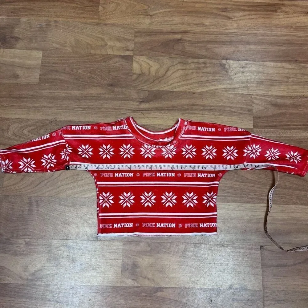 Baby Liv Boutique Kids “Pink Nation” Red Geometric Print Pajamas Size 12/18m